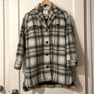 Flannel shirt jacket.